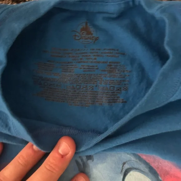 Disney Store Blue Stitch and Scrump T Shirt Women’s Size Large - Picture 7 of 8